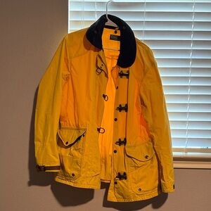 Ralph Lauren Yellow Raincoat with Black Accents